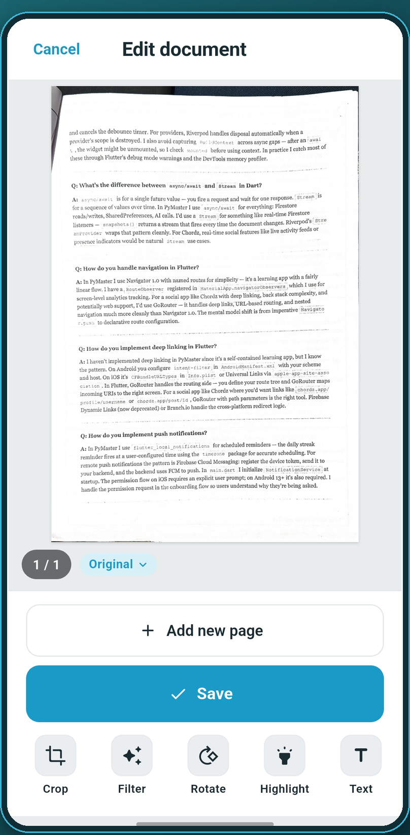 Keepary page editing
